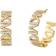 Michael Kors Large Hoop Earrings - Gold/Transparent