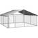 vidaXL Outdoor Dog Kennel with Roof 300x300x150cm