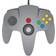 TeknoGame Wired N64 Controller - Grey