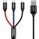 Baseus Rapid USB A-USB B Micro/USB C/Lightning 1.2m