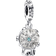 Pandora Snowflake Snowglobe Dangle Charm - Silver/Turquoise/Transparent