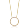 Sif Jakobs Biella Pendant Necklace - Gold/Transparent