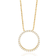Sif Jakobs Biella Grande Pendant Necklace - Gold/Transparent