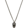 Alexander McQueen Pave Skull Necklace - Silver/Transparent