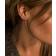Blomdahl Bezel Stud Earrings - Silver/Transparent