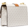 Michael Kors Greenwich Small Color-Block Logo and Saffiano Leather Crossbody Bag - Vanilla/Acorn
