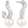 Sif Jakobs Ponza Creolo Earrings - Silver/Transparent/Pearls