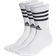 adidas 3-Stripes Cushioned Crew Socks 3-pack - White/Black