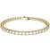Swarovski Matrix Tennis Bracelet - Gold/Transparent