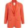 Object Sigrid Single Breasted Blazer - Hot Coral