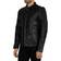 Superdry Slim Fit Coach Leather Jacket - Black