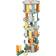 Small Foot 11958 Wobbly Tower "Safari" parlourspel i modern med färgade tärningar, i åldrarna 4 år