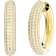 Swarovski Dextera Medium Hoop Earrings - Gold/Transparent