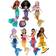 Disney Den lilla sjöjungfrun, Ariel med systrar, set med små dockor, samling med sju sjöjungfrudockor, leksaker inspirerade av filmen, HLX17