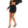 PrettyLittleThing Split Mini Skirt - Black