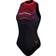 Speedo Printed Hydrasuit Swimsuit - Black/Fed Red/Chroma Blue/White