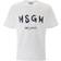 MSGM White Brushed T-Shirt 01 OPTICAL WHITE