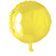 Folie ballong Rund 46 cm Gul