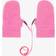 Playshoes Girls Pink Fleece Baby Mittens 6-12 month