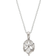 Edblad Blossom Necklace - Silver/Transparent