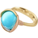 Ole Lynggaard Lotus Ring 3 - Gold/Rose Gold/Turquoise/Diamonds