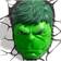 Marvel 3D Deco Light - Hulk Face Nattlampa