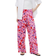 H&M Tricot Pull-On Trousers - Pink/Floral
