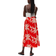 H&M Exposed Skirt - Red/Palm Trees