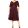 City Chic Cute Girl Elbow Sleeve Dress Plus Size - Dark Ruby