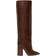 Paris Texas Anja Croc-Embossed Leather Boot brown