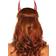 Leg Avenue Glitter Devil Mask Red