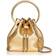 Jimmy Choo Gold Bon Bon Micro Metallic Leather Top-handle bag 1 Size