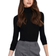 Only Onlsille Roll Neck Top - Black