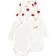 MarMar Copenhagen Baby Heart Wrap Bodysuit 2-pack - White/Red (A00AZ00000)