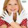 Fiestas Guirca Handskar för barn, liten vitt