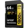 LEXAR Professional SDXC Class 10 UHS-II U3 V60 270/180MB/s 64GB (1800x) (2-Pack)
