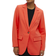 Object Sigrid Single Breasted Blazer - Hot Coral