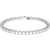 Swarovski Matrix Tennis Bracelet - Silver/Transparent