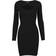 Urban Classics Ladies Cut Out Mini Knit Evening Dress - Black