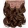 Lullabellz Super Thick Blow Dry Wavy Clip In Hair Extensions 16 inch Chestnut 5-pack