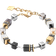 Coeur de Lion Geocube Bracelet - Gold/Silver/Multicolour