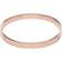 Marc Jacobs The Medallion scalloped bangle women Brass/Enamel/Crystal One Pink