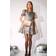 Noella Maine Taylor Dress Silver/gold Mix