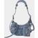 Balenciaga Le Cagole Xs Shoulder Bag With Rhinestones Denim/Rhinestone
