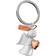 METALMORPHOSE Skyddsängel nyckelring med kärlek roséguld charm - MTM801-02, vit, roséguld en