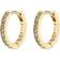 Pilgrim Ebna Small Hoops Earrings - Gold/Transparent