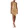 Norma Kamali Women's Diana Mini Dress, Gold