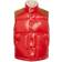 Moncler Mens Red Ardeche Corduroy-contrast Regular-fit Shell-down Gilet