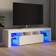 vidaXL Cabinet with Led Lights White TV-bänk 140x40cm
