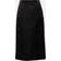 The Row Marinella silk midi skirt black